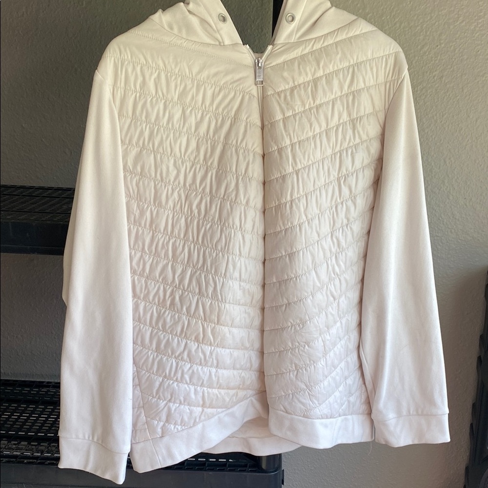 Women's White Quilted Jacket